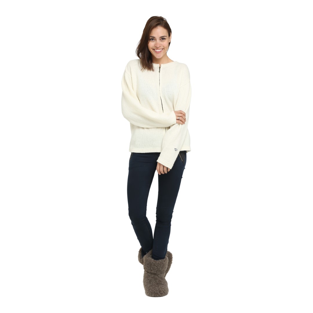 Glatstrikket cardigan